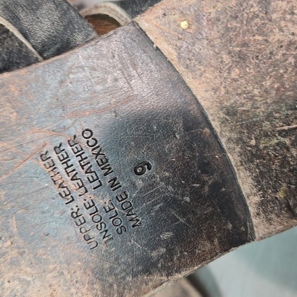 Farylrobin By Free People Women Gladiator Hobo boho Leather Sandals shoes sz 9 - Picture 10 of 10